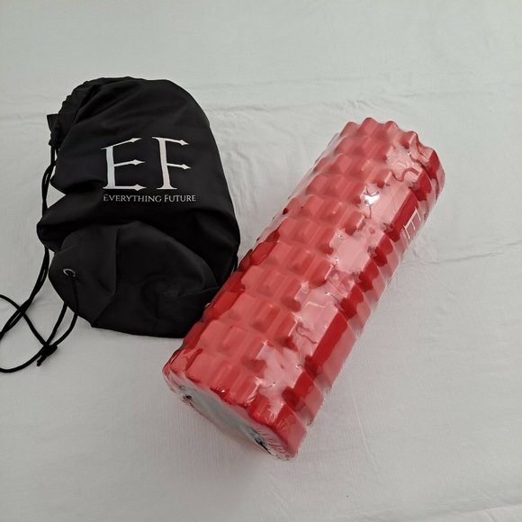 Foam Grid Roller Yoga Exercise Stretch massage with bag RED - Picture 1 of 5